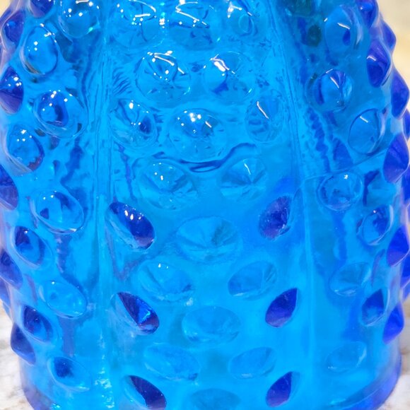 Vintage Fenton Hobnail Blue Fairy Lamp. Excellent! - Picture 8 of 9